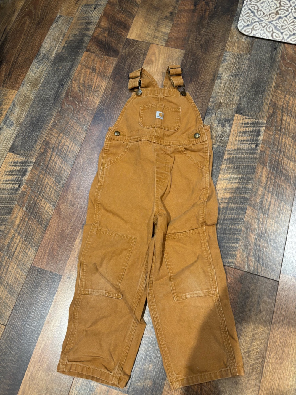 Carhartt canvas bib overalls child size 4T